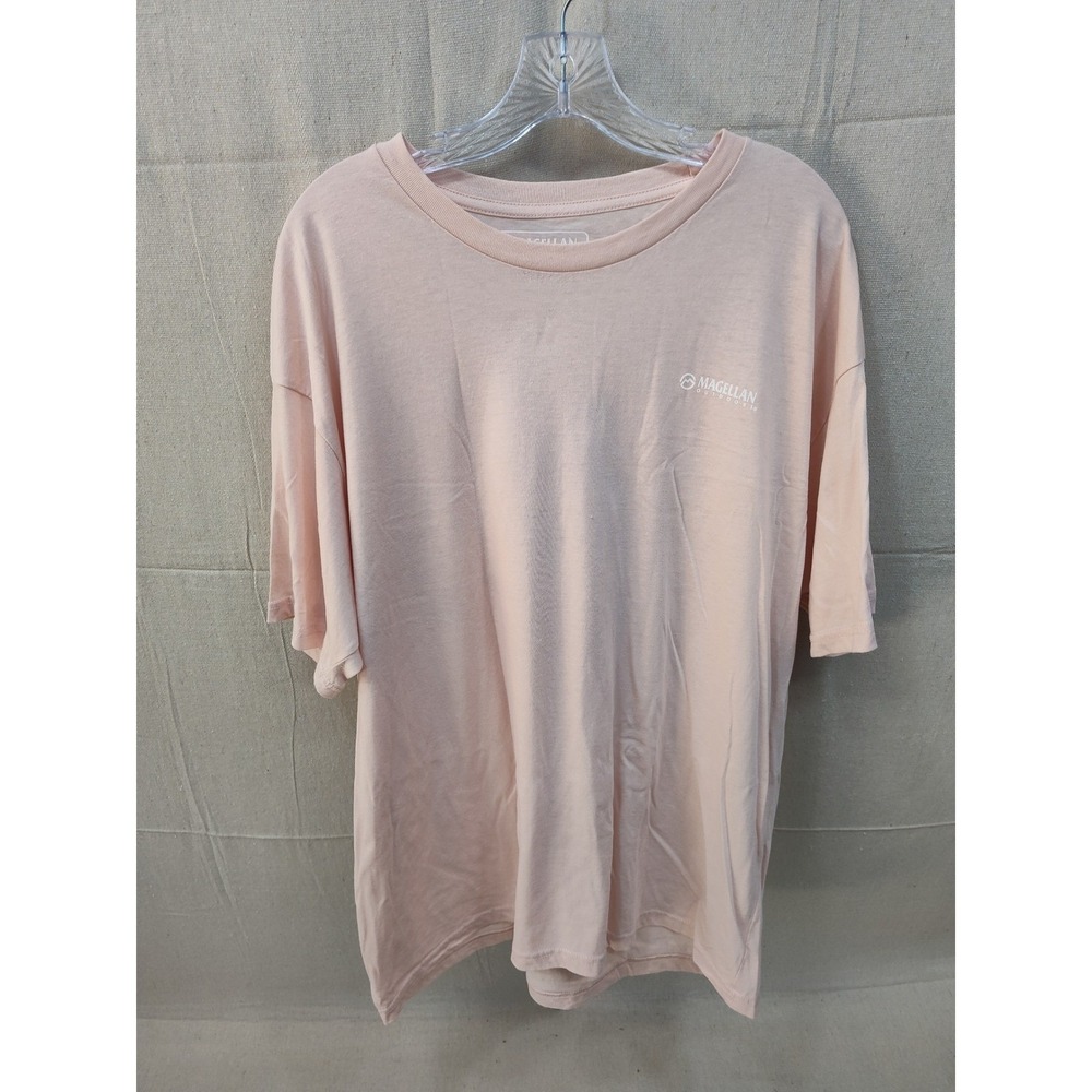Magellan Outdoors Womens 2XL Peach Sunflower Graphic T-Shirt‎ Short Sleeve Tee
